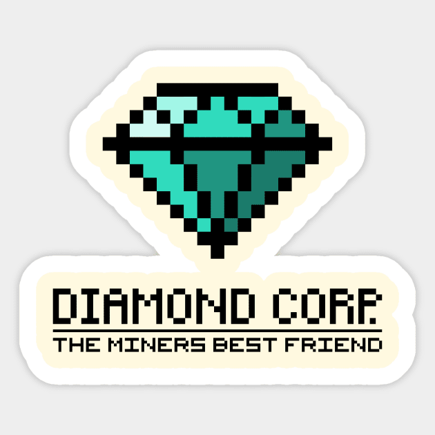 Diamond Corp - The Miners Best Friend Sticker by hardwear
